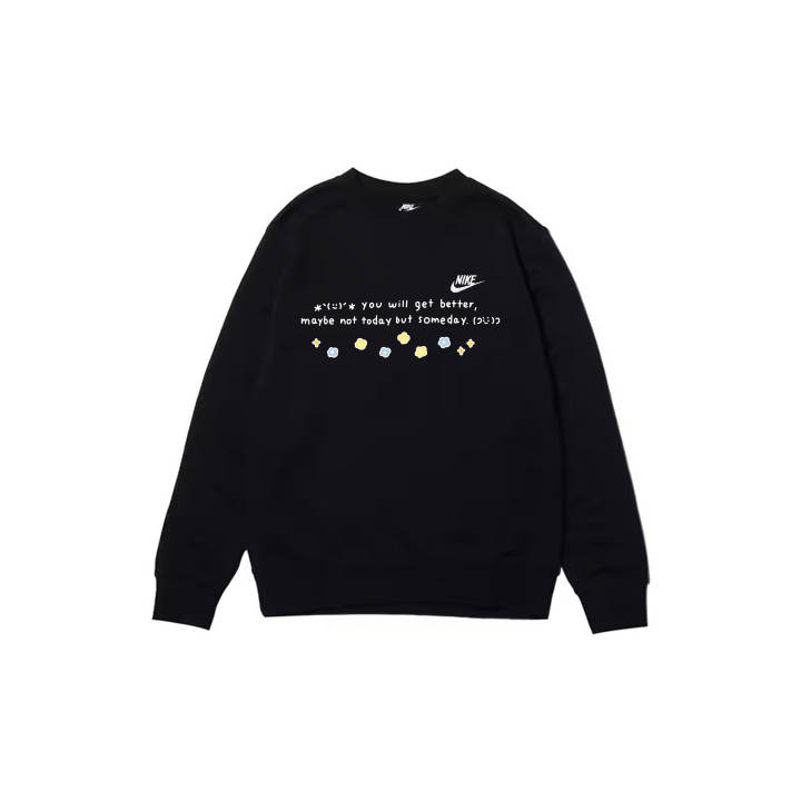 Nike Nike Sweatshirts Men's Black Crew Neck Moderate