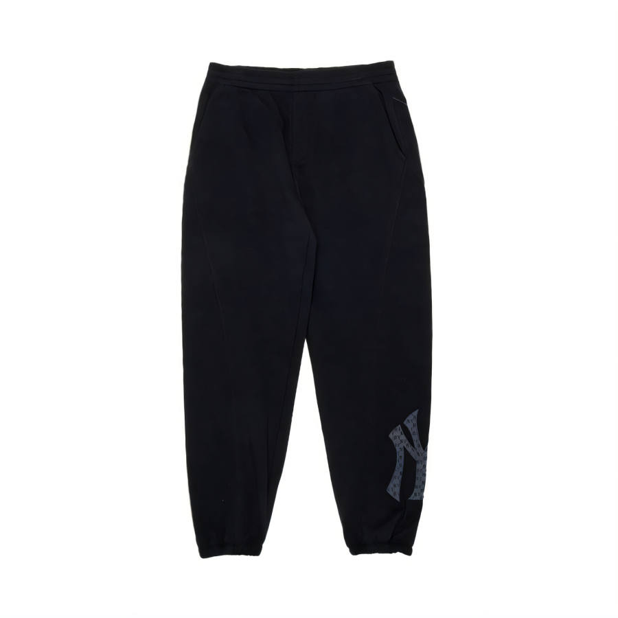 MLB New York Yankees Fleece Lined Elastic Cuff Pants Knitted Sweatpants Unisex New York Yankees/Black