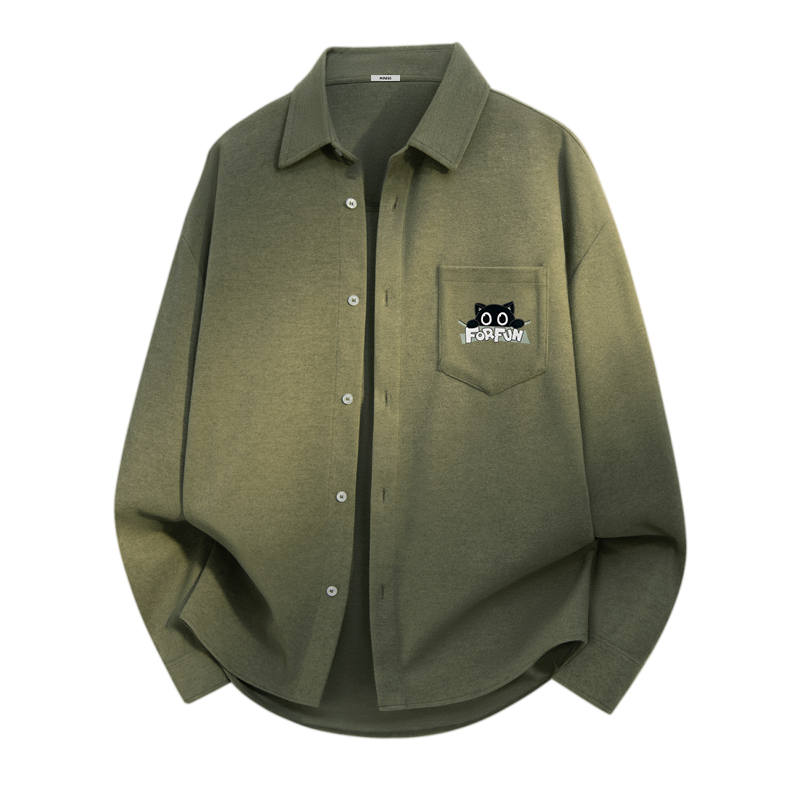MINISO MINISO Shirts Unisex Lapel Thickened Shirt
