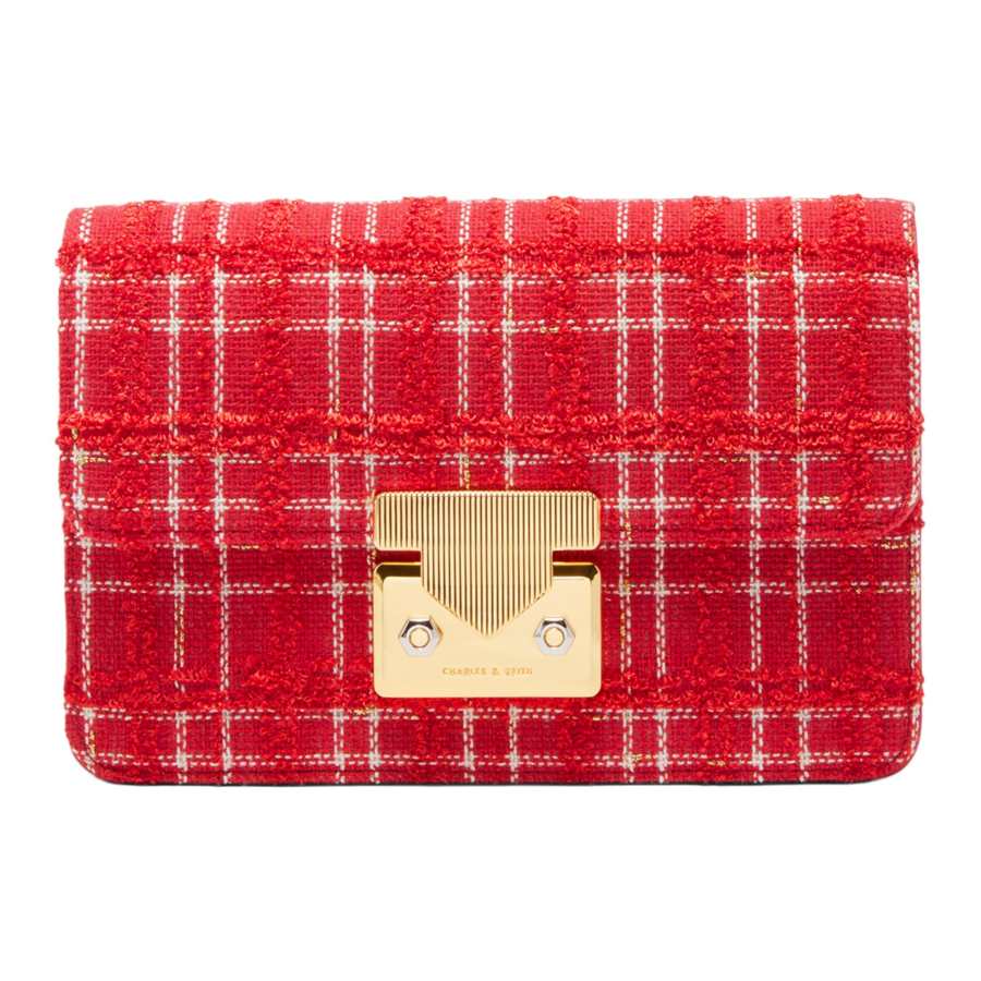 CHARLES&KEITH Pu Small Square Bag, Shoulder Bag, Crossbody Bag Small Women's Multicolor
