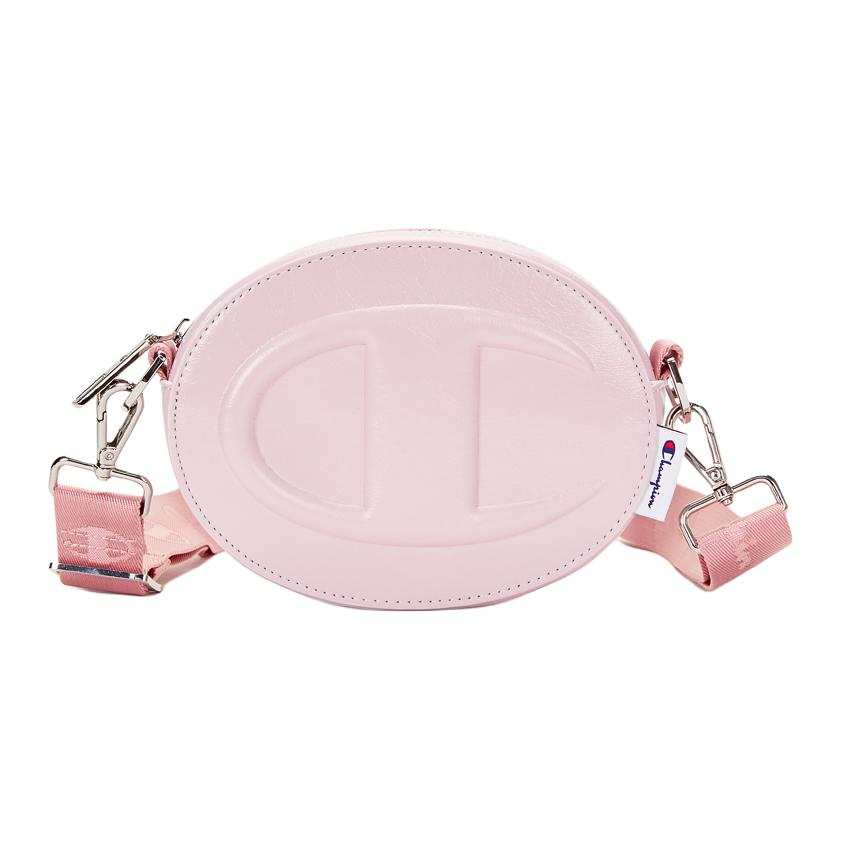 Champion Synthetic Leather Shoulder Bag Small Unisex Dawn Pink/Eternal Blue/Black
