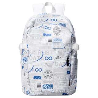 8atheist Polyester Backpack Regular Unisex Starry White