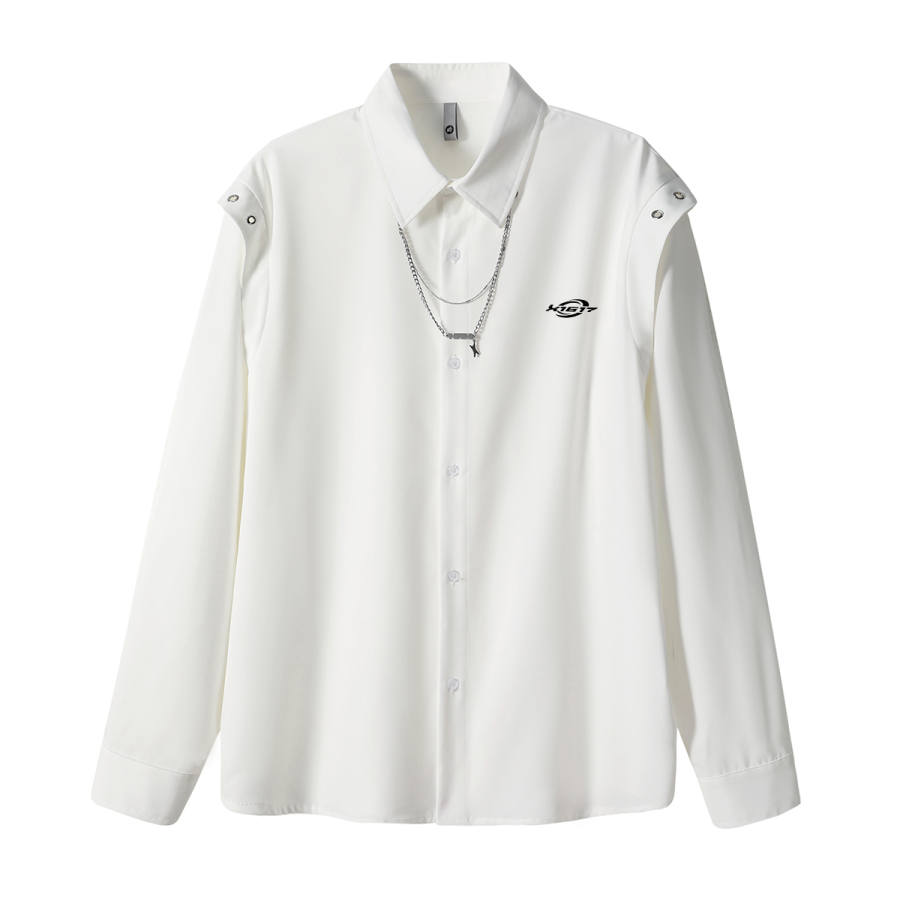 X1617 Shirts Unisex Lapel Moderate Shirt