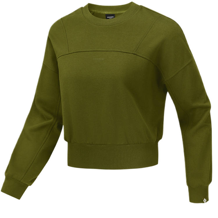 Skechers Sweatshirts Women's Black Olive 00KK Crew Neck Moderate