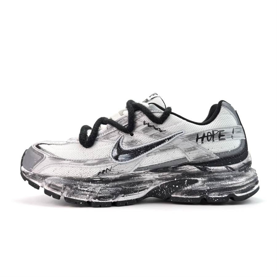 Nike Nike Initiator Abrasion Resistant Abrasion Resistant Low top Casual City Commuting Running Shoes Unisex Black Gray