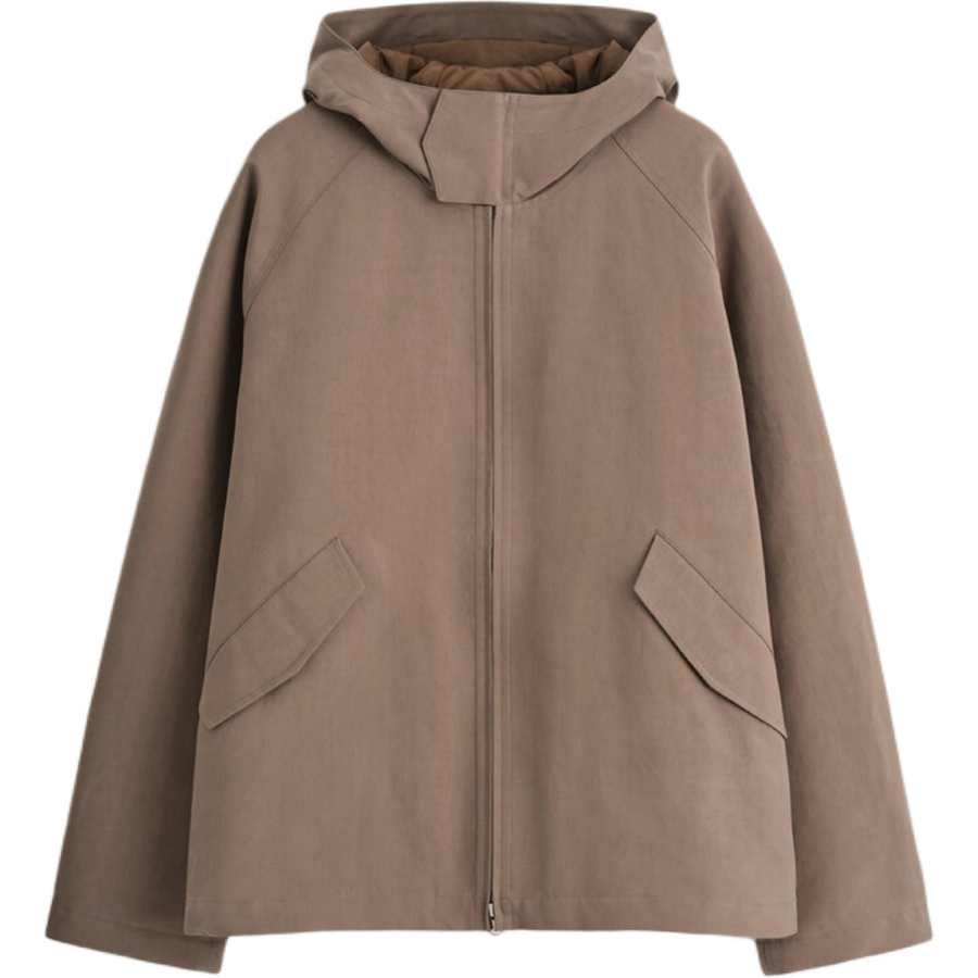 COS COS Jackets Men's Brown Hooded Moderate Other