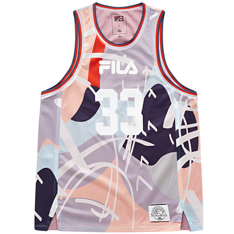 FILA FUSION Sleeveless Sports Shirts Women's Orange Purple Other