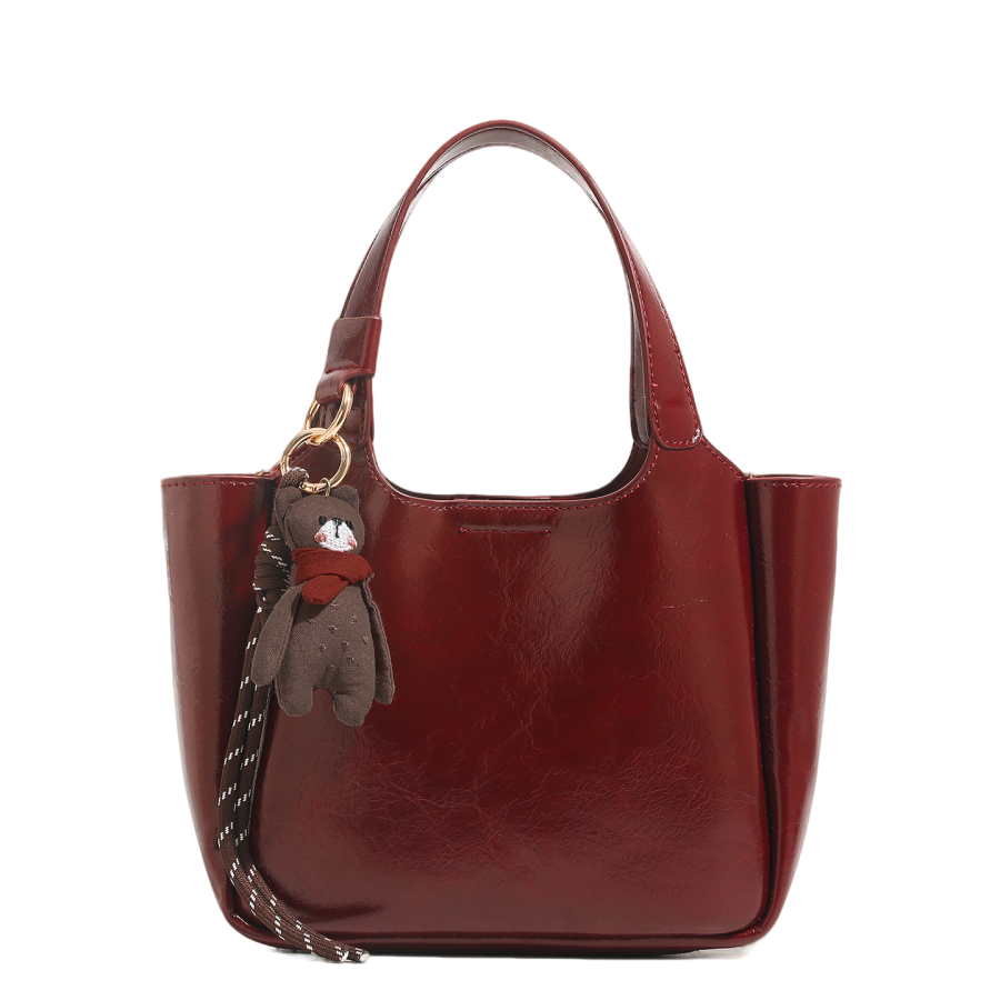 PAYOT Synthetic Leather Shoulder Bag, Crossbody Bag, Handbag Women's Burgundy