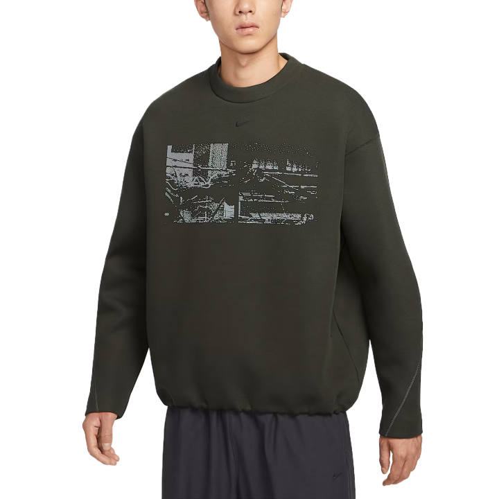 Nike Nike Tech Men's Fleece Crew With Reflective Accents