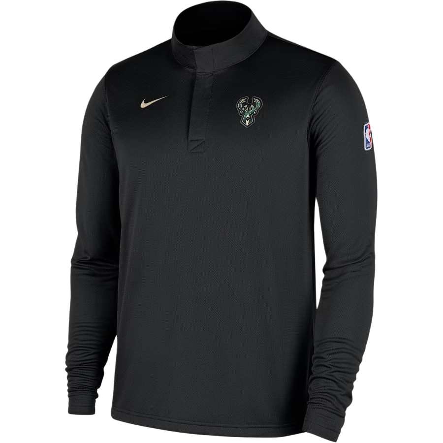 Nike Nike Milwaukee Bucks Men's Nike Dri-FIT Nba 1/4-Zip Long-Sleeve Top