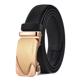 LAORENTOU Top Grain Cow Leather Belts Men's 3.5cm