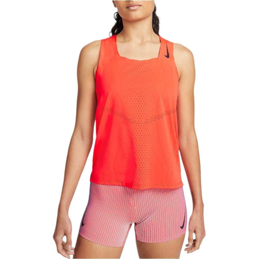 Nike Nike Tank Tops Women's Orange Crew Neck Moderate Other