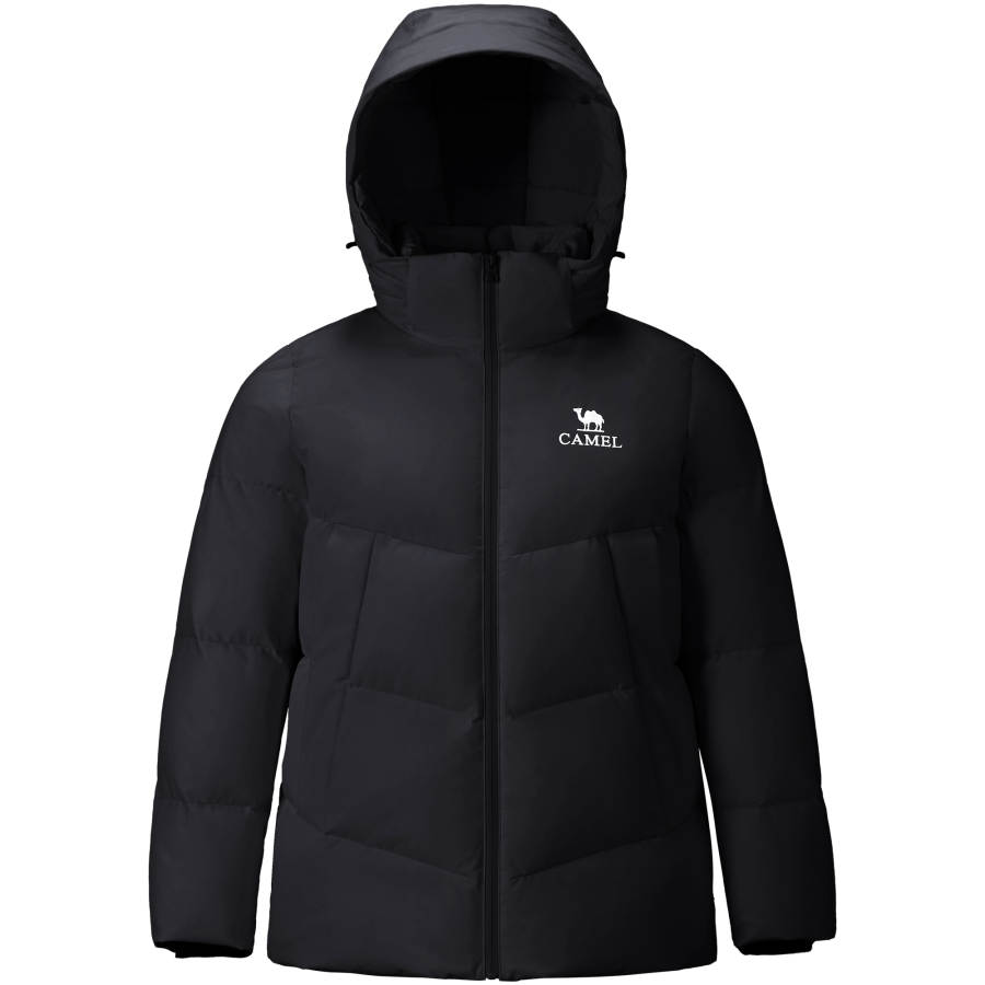 CAMEL CAMEL Down Jackets Women's Hooded Moderate Puffer Jacket