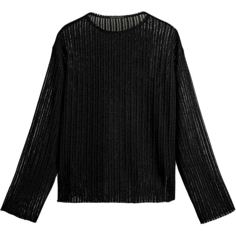 ZARA Knitwear Men's Black Crew Neck Moderate