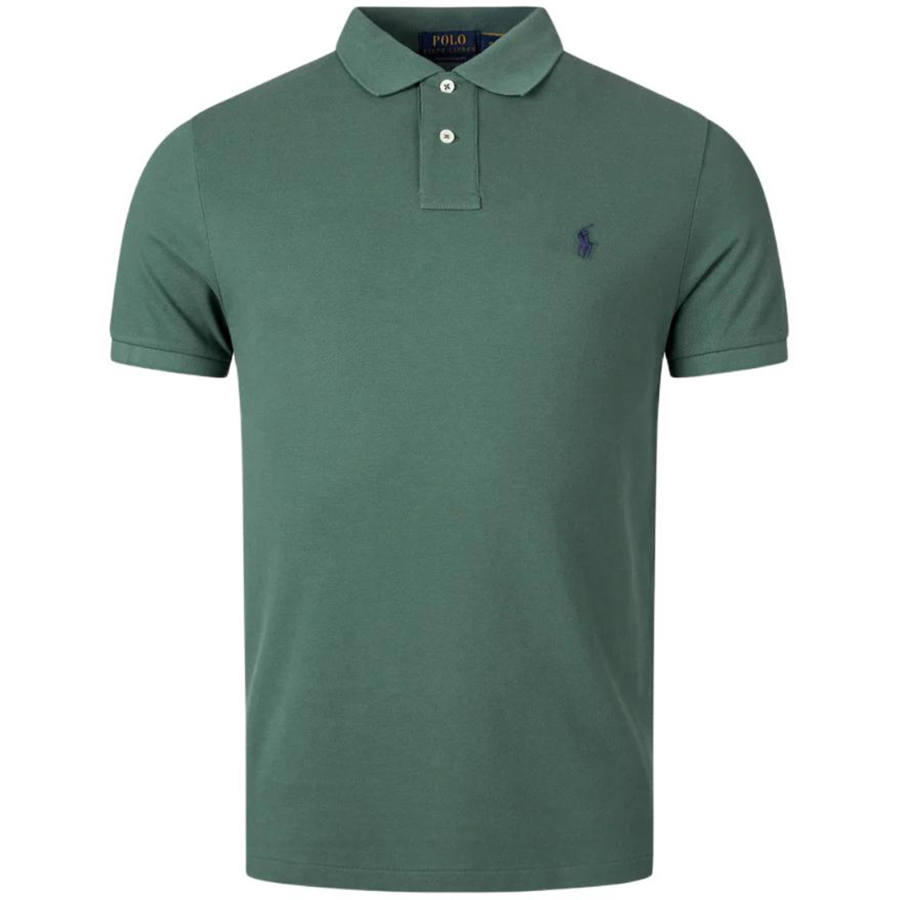 Polo Ralph Lauren Logo Embroidered Straight Hem Polo Shirt