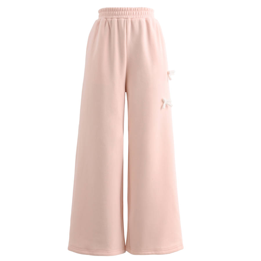 SNBL Casual Pants Women's Thickened And Fleece Lined Wide Leg Pants
