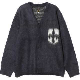Needles Knitwear Unisex Marine Blue V Neck Moderate Other