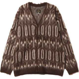 Needles patterned V-neck cardigan