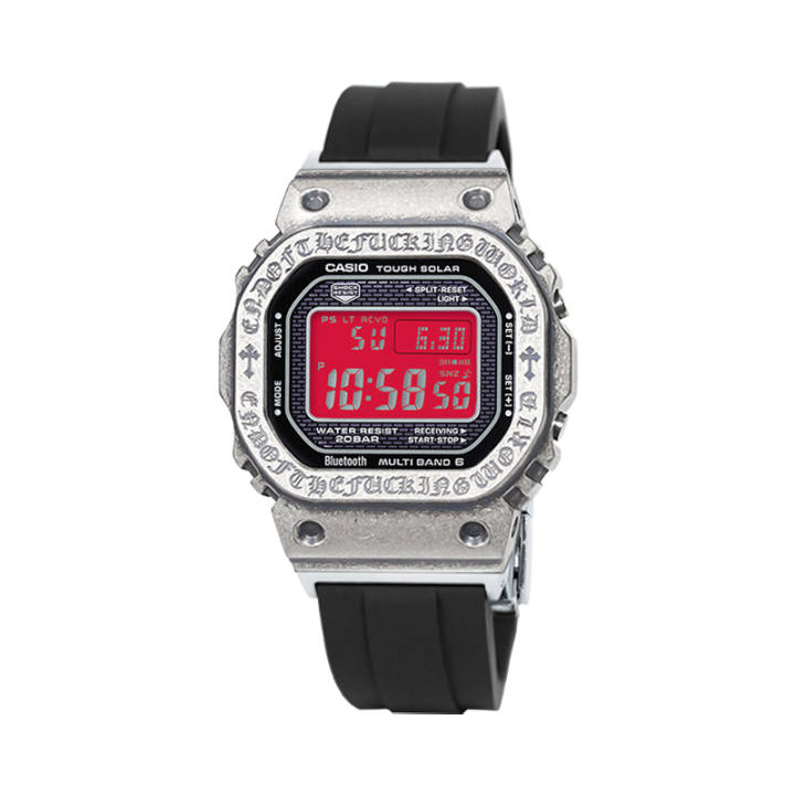 CASIO CASIO Custom Collection Waterproof Solar Movement Resin Strap Watch Unisex Red Watch Dial