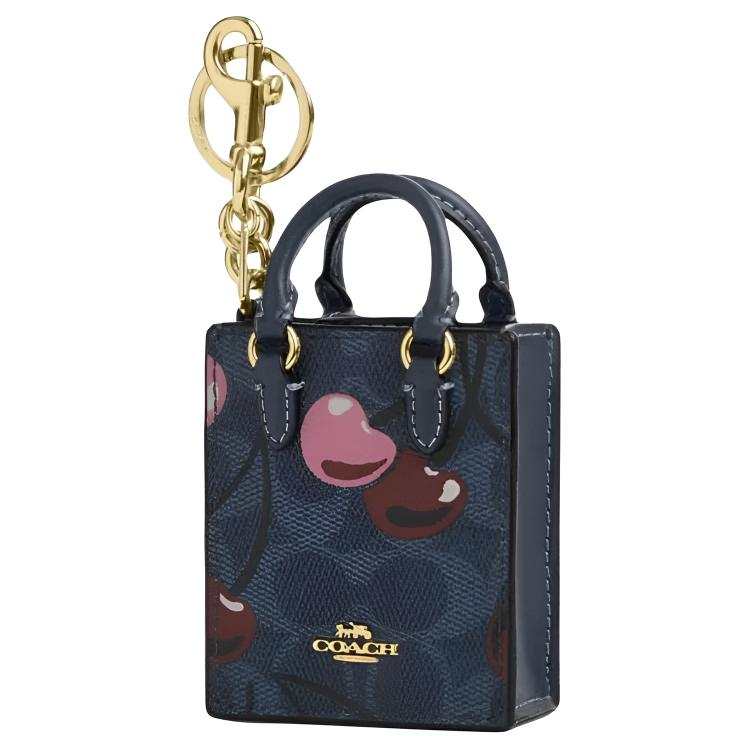 COACH COACH Leather Bag Accessory Mini Women's Denim Color