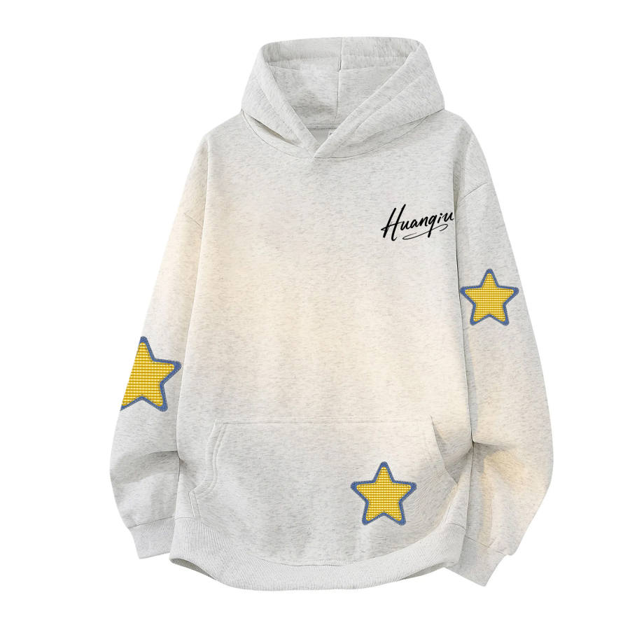 HUANQIU Sweatshirts Unisex Hooded Moderate Heavyweight