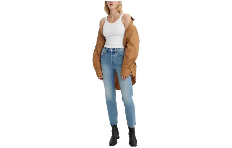 Levis Jeans Women's Blue Moderate Straight Fit Pants