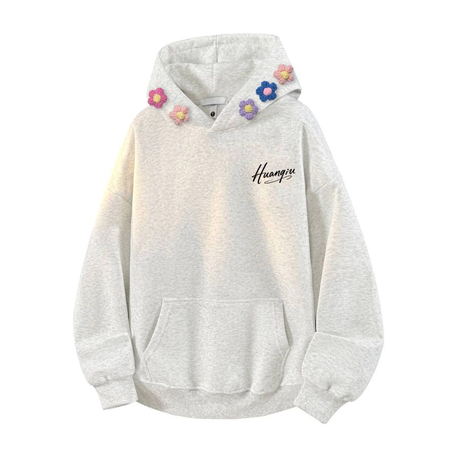 HUANQIU Sweatshirts Unisex Hooded Moderate Heavyweight