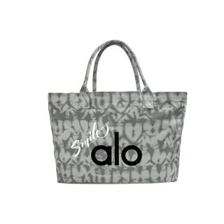 Alo Yoga Cotton Handbag Tote Large Women's Gray