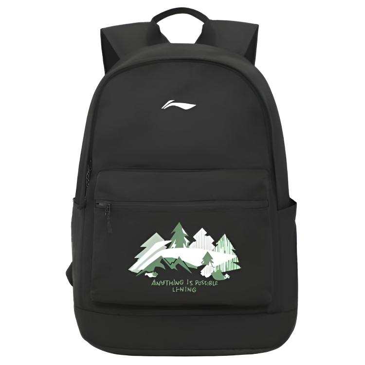 Li-Ning Li Ning Polyester Backpack Regular Unisex Standard Black