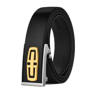 LAORENTOU Top Grain Cow Leather Belts Men's 3.5cm