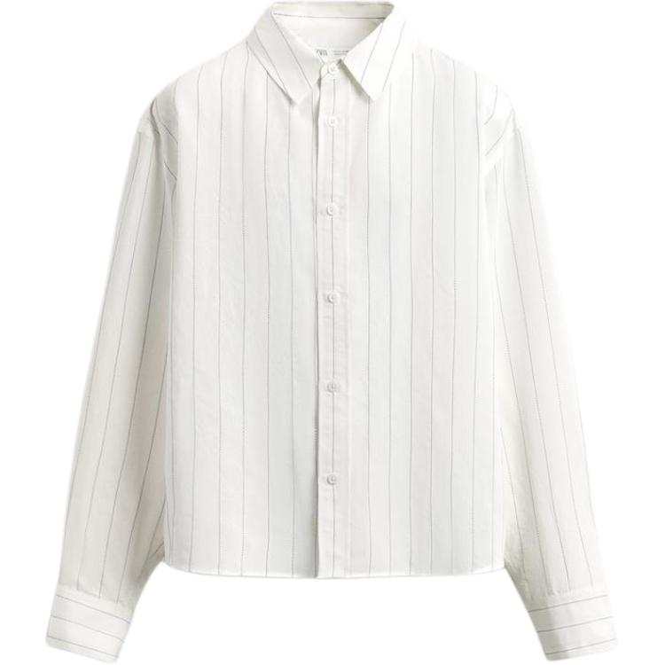 ZARA ZARA Shirts Men's Stripes Lapel Moderate