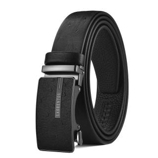 LAORENTOU Top Grain Cow Leather Belts Men's 3.5cm