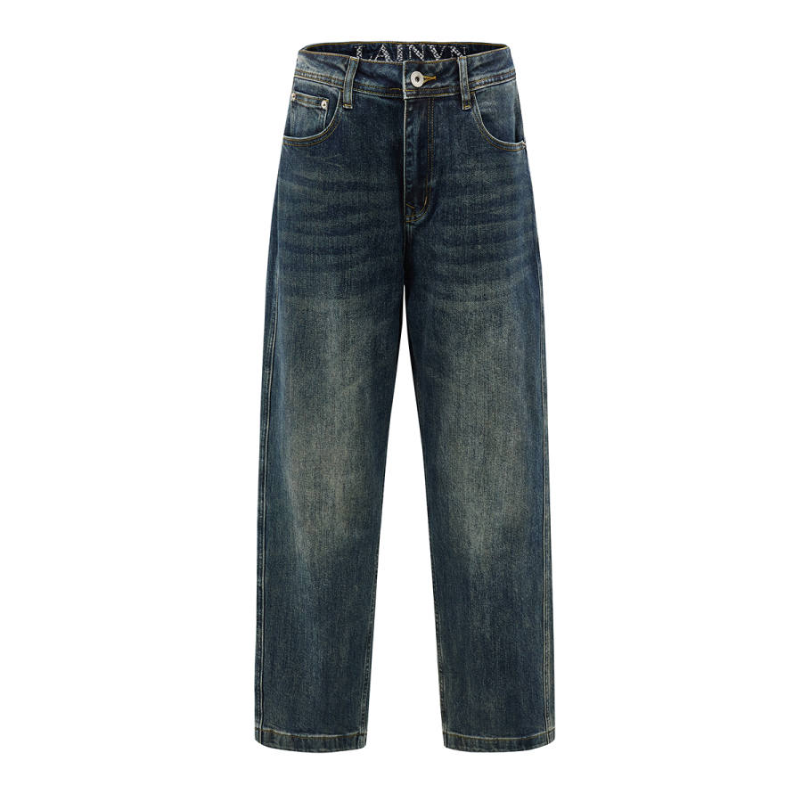 CAT CAT Jeans Men's Blue Straight Fit Pants