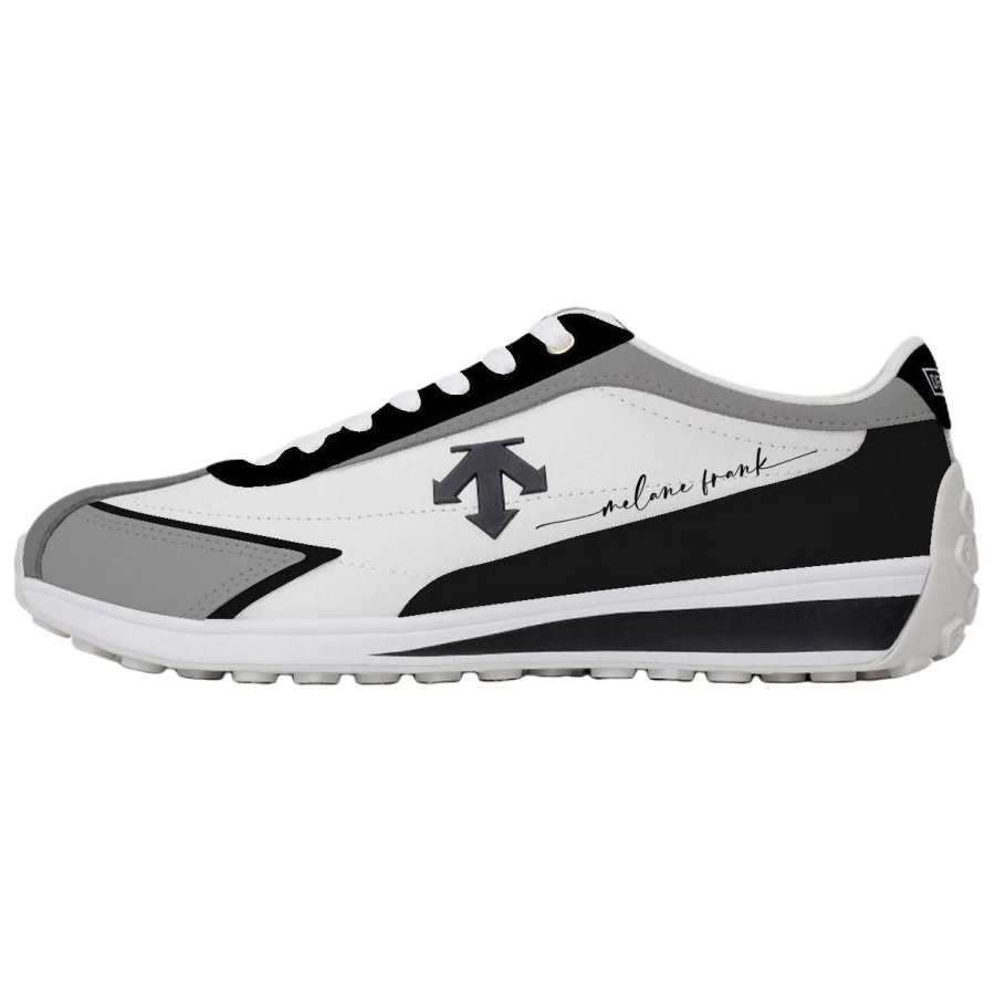 DESCENTE Cron Racer Cushioning, Wear Resistant Casual Shoes Unisex Black Gray