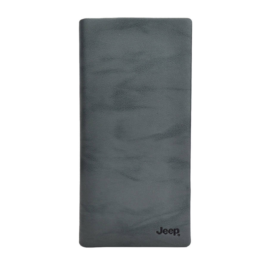 Jeep Cow Leather Wallet Regular Men's Concrete Gray