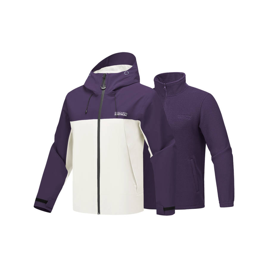 Skechers Waterproof, Windproof, Breathable, And Abrasion Resistant Windbreaker Jacket Men's Universe Purple