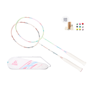 PEAK Guochuang Series Full Carbon Badminton Rackets Offensive Hard Head Professional Grade Unisex Double Beat