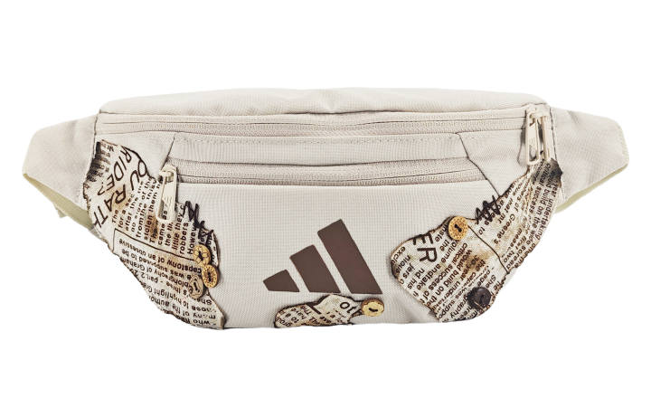 Adidas Adidas Recycled Polyester Old Paper Layered Fanny Pack Regular Unisex Ecru