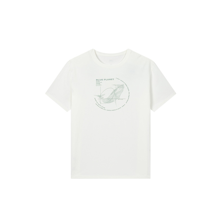 361° Quick Dry T Shirts Men's Feather White Crew Neck Moderate Straight Fit