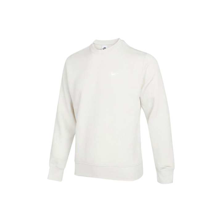 Nike Nike Club Sweatshirts Men's Ecru Crew Neck Moderate Regular