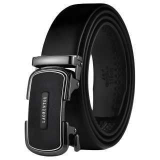 LAORENTOU Zinc Alloy Leather Belts Men's 3.5cm