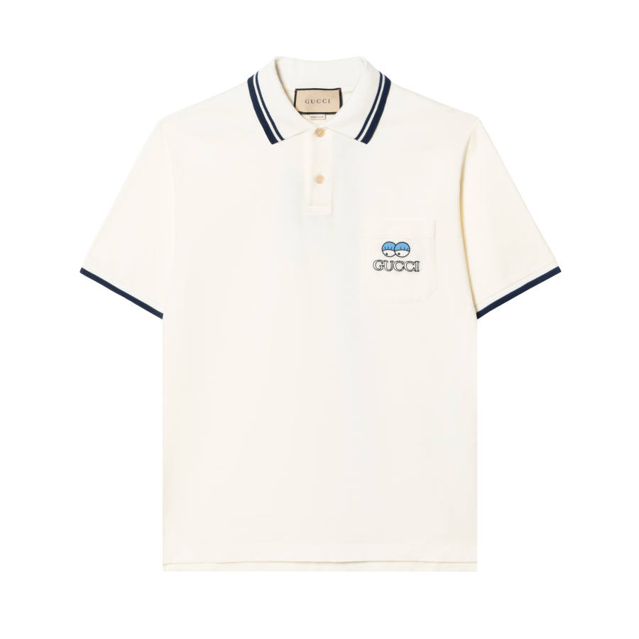 GUCCI FW22 Polo Shirt Men's White