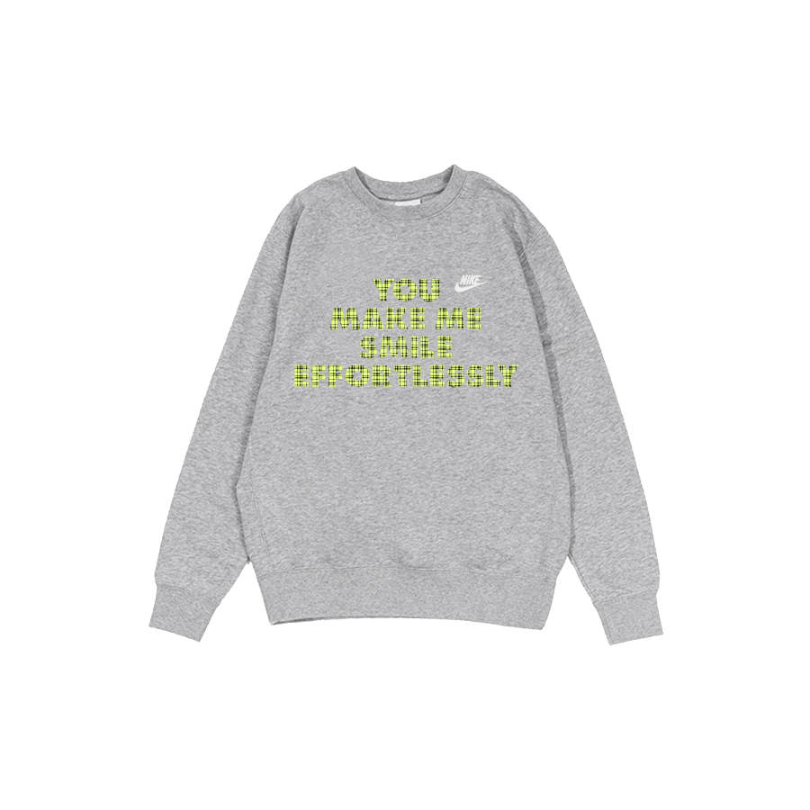 Nike Nike Dri Fit Sweatshirts Men's Gray Crew Neck Moderate