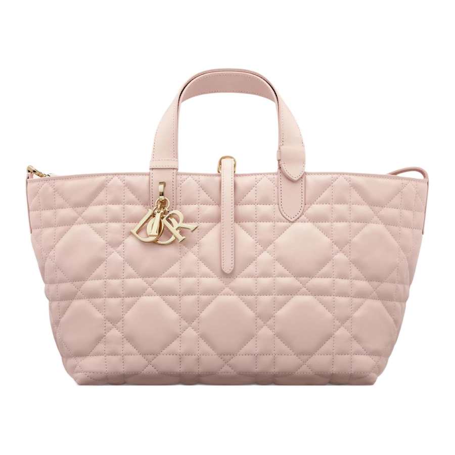 DIOR Toujours Cow Leather Native Bag, One Shoulder Handbag Small Women's Cherry Blossom Pink