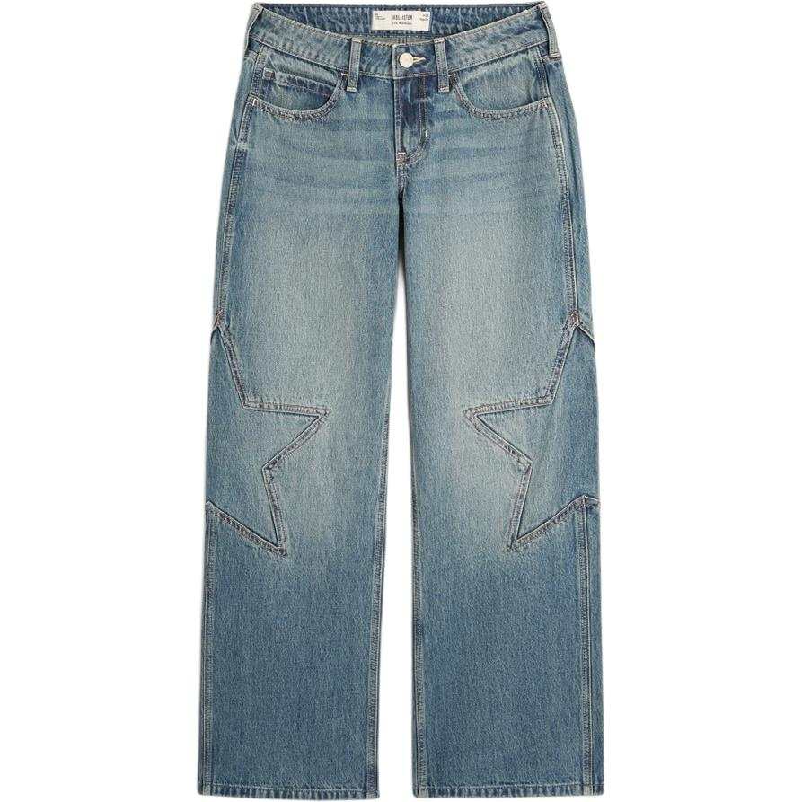 Hollister/ Jeans Women's Blue Moderate Straight Fit Pants