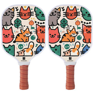 Powkiddy Pickleball Paddles Fiberglass Kids