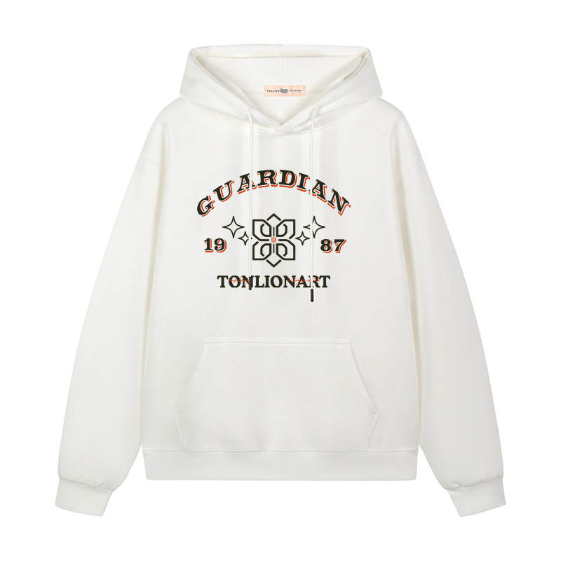Tonlion Sweatshirts Unisex Hooded Moderate Heavyweight