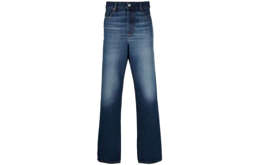 DIESEL Jeans Men's Peacock Blue Moderate Straight Fit Pants