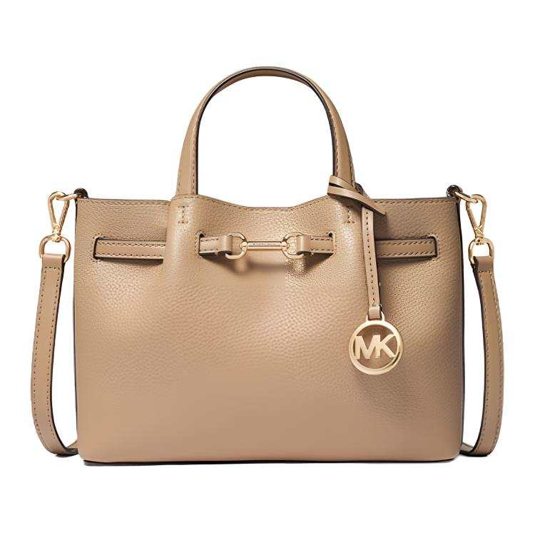 MICHAEL KORS Carson Split Cow Leather, Cow Leather Handbag Small Women's Camel