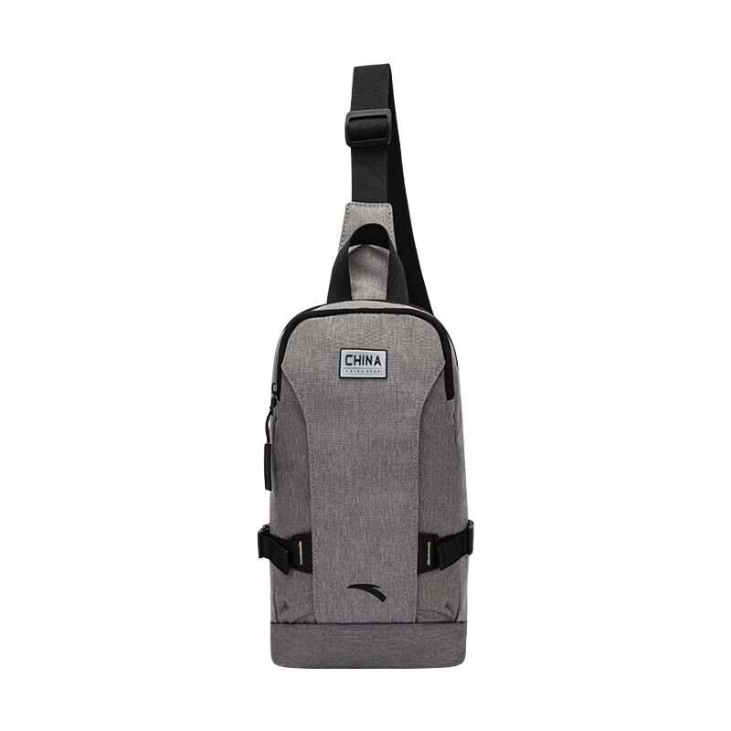 Anta Variety Training Collection Fabric Sling Bag Unisex Gray